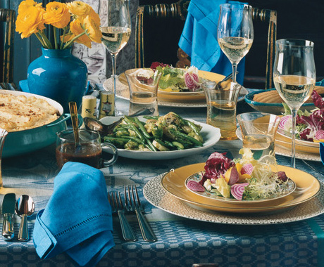 Sauted Green Beans and Brussels Sprouts with Chile and Mint