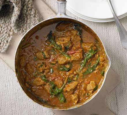 Lamb & spinach curry