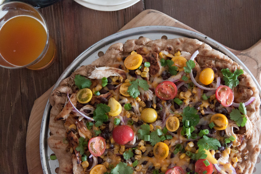 Grilled BBQ Chicken Pizza