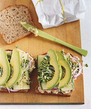 Smashed White Bean and Avocado Club