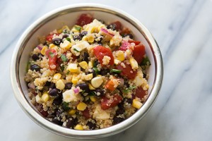 Quinoa Salad with Black Beans, Corn, and Tomatoes