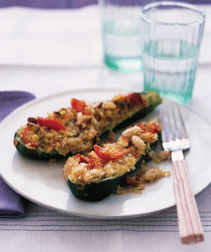 Zucchini With Quinoa Stuffing