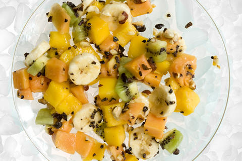 Tropical Fruit Salad With Cacao Nibs Recipe