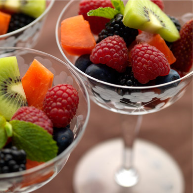 Fruit Salad With Herb, Citrus, Mint-Maple, Or Basic Syrup