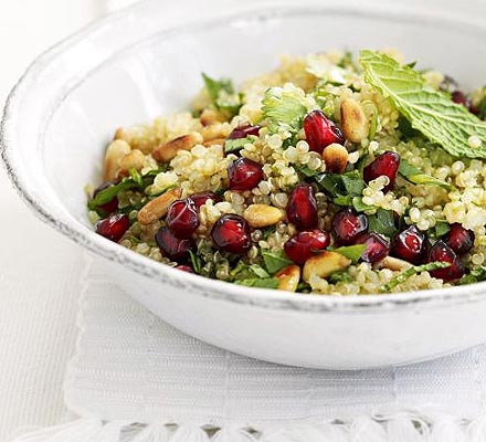 Quinoa, Herb & Pomegranate Salad