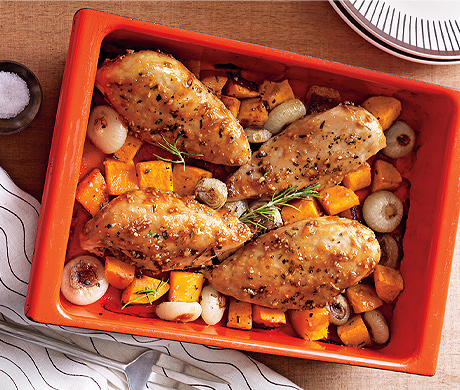 Herbed Chicken And Squash