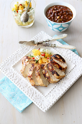 Grilled Chicken Recipe With Jicama & Orange Salsa