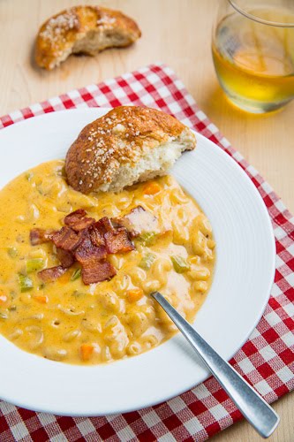 Beer Mac N Cheese Soup