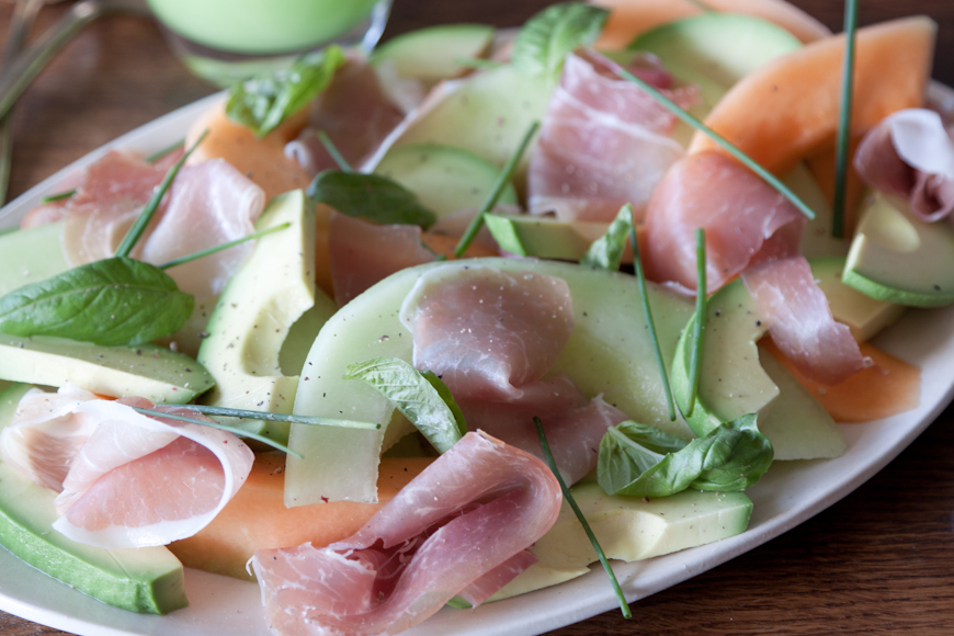 Avocado, Prosciutto And Melon Salad