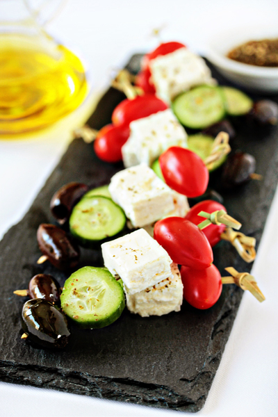 Greek Salad Skewers And A Big Giveaway!