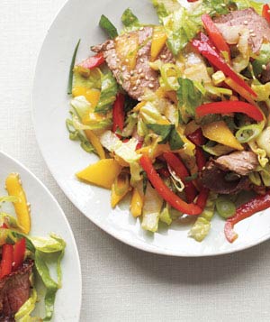 Asian Steak Salad With Mango