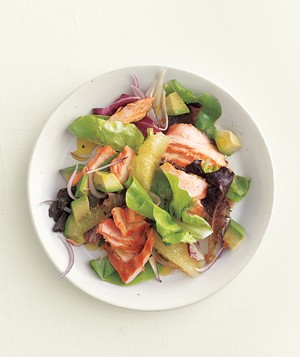 Grilled Salmon Salad With Grapefruit